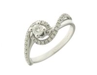 Anello Mirco Visconti Donna in Oro bianco Diamante BG371 - BG371
